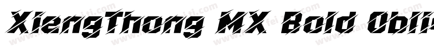 XiengThong MX Bold Oblique字体转换